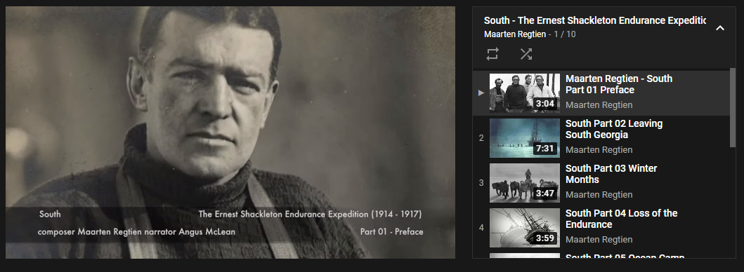 Maarten Regtien - CD: South  The Ernest Shackleton Endurance Expedition (1914-1917): click to enlarge